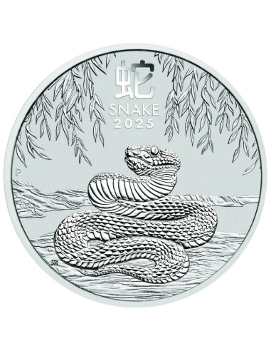 Moneda de Plata 1/2 oz Serpiente 2025 | Lunar III Perth Mint