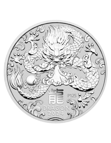 Moneda de Plata 1 oz Dragón 2024 | Lunar III Perth Mint