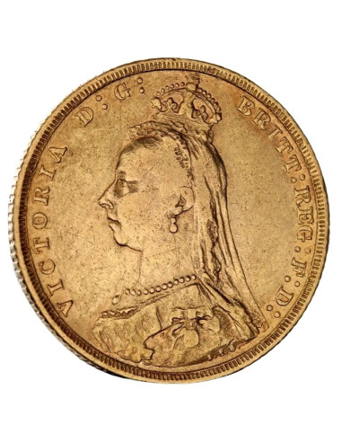 Moneda de Oro Soberano Victoria Jubileo | 1887-1893 | Royal Mint