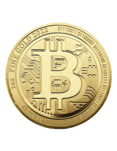 Moneda de Oro 1 oz Bitcoin 2025 | Edición Limitada | Oro Puro 999.9