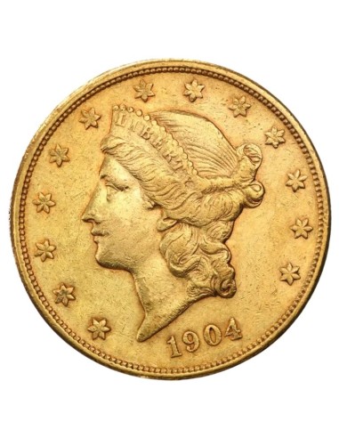 Moneda de Oro Double Eagle Liberty Head de 20 Dólares (1850-1907)