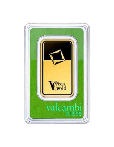 100g Lingote de Oro | Valcambi Green Gold