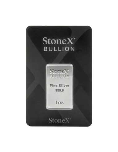 1 oz Lingote de Plata | StoneX Bullion | Plata pura 999