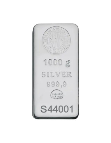 1 kg Lingote de Plata | Nadir | Plata 999