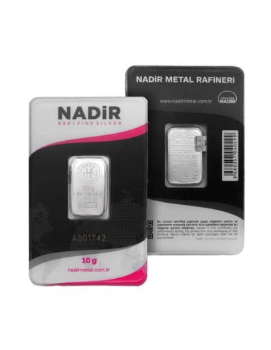 10g Lingote de Plata | Nadir Metal Rafineri